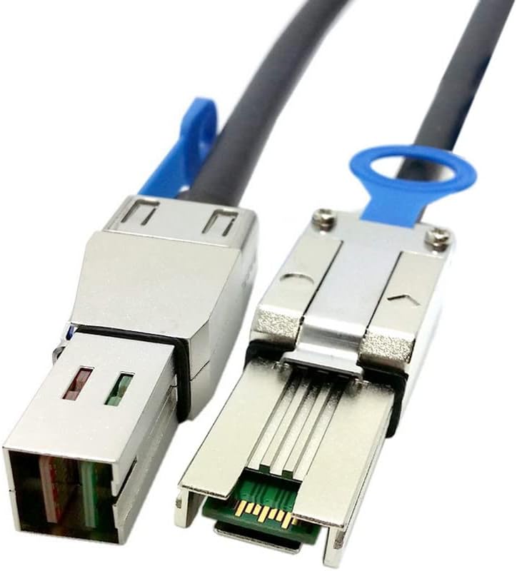 CY Mini SAS 4X SFF-8088 to Mini SAS High Density HD SFF-8644 Data Server Raid External Cable 50cm - Image 1